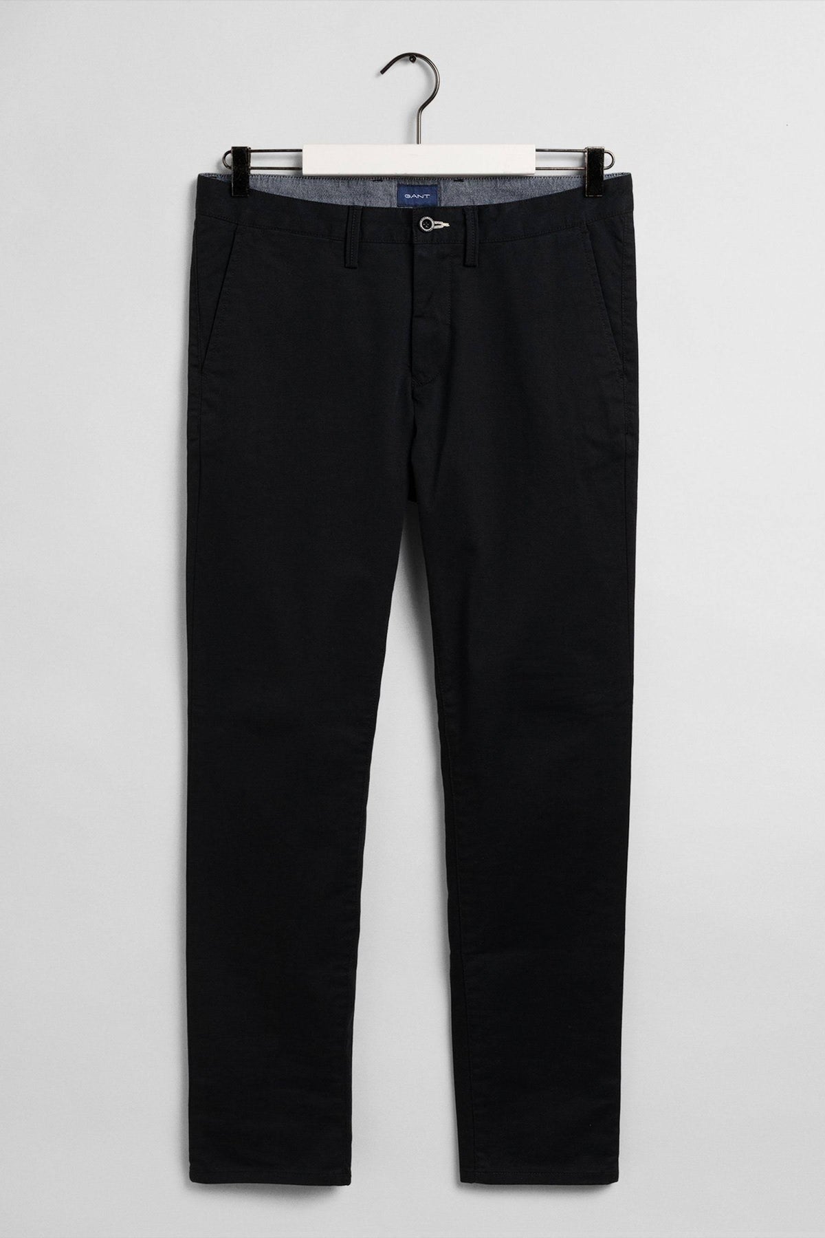 Slim Fit Twill Chinos, Black T41789