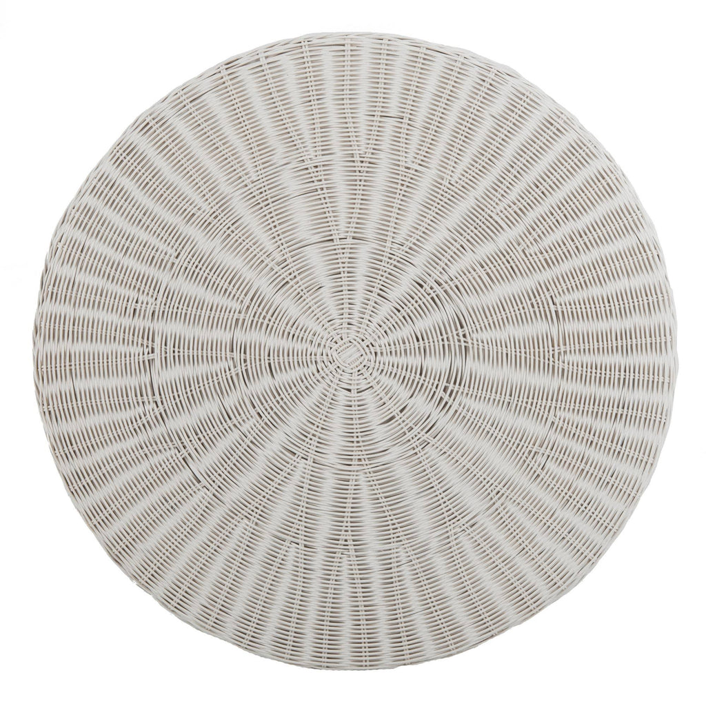 White Cocktail Ottoman U38210