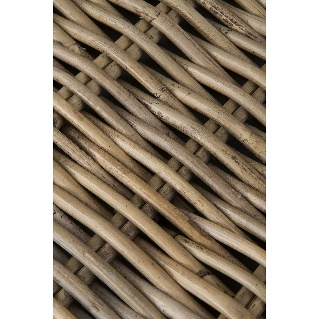 Brown Round Rattan Accent Table K6254