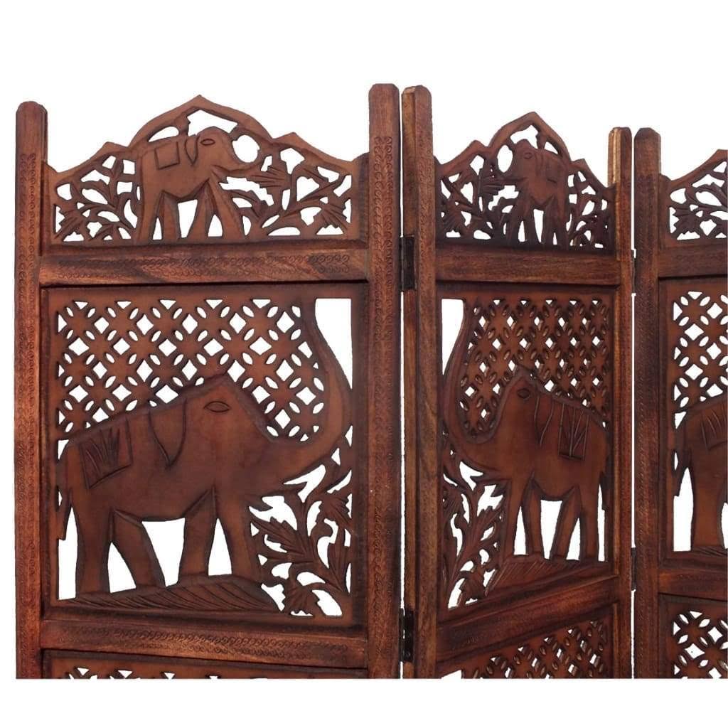 Carved Wood Room Divider T2869