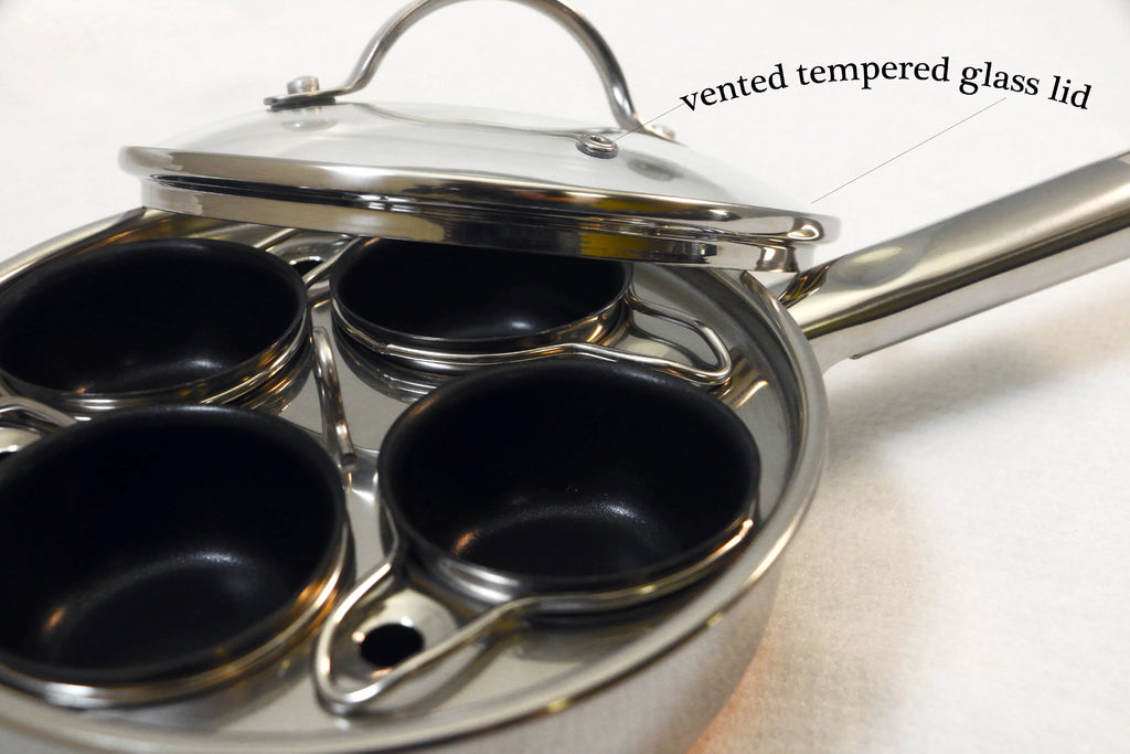 4 Cup Copper Nonstick Egg Poacher E8126