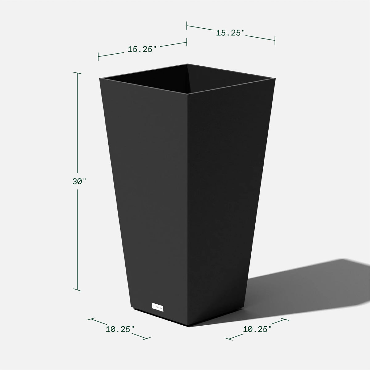 Black Plastic Planter 2-Pack Y910156