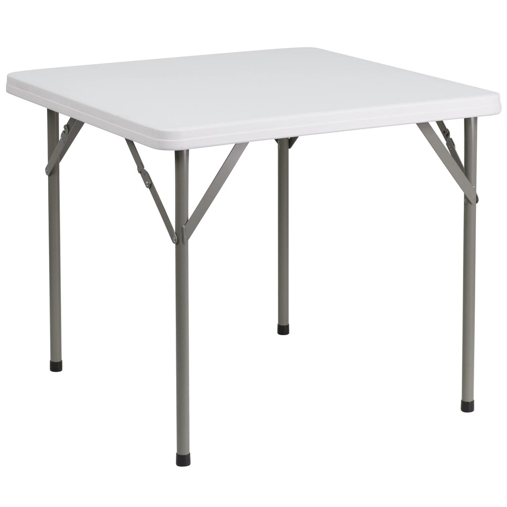Square White Plastic Folding Table N856
