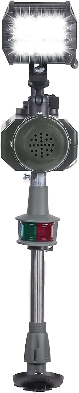 60W LED Boat Light with 6,000 Lumens, Horn and USB Port X176