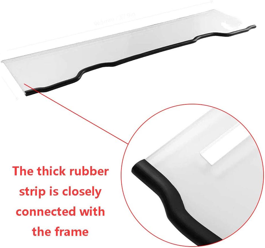 UTV Front Half Windshield Scratch Resistant Heavy Duty Windscreen Pack of 2 S2386