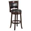 Black Leather Swivel Barstool O32413