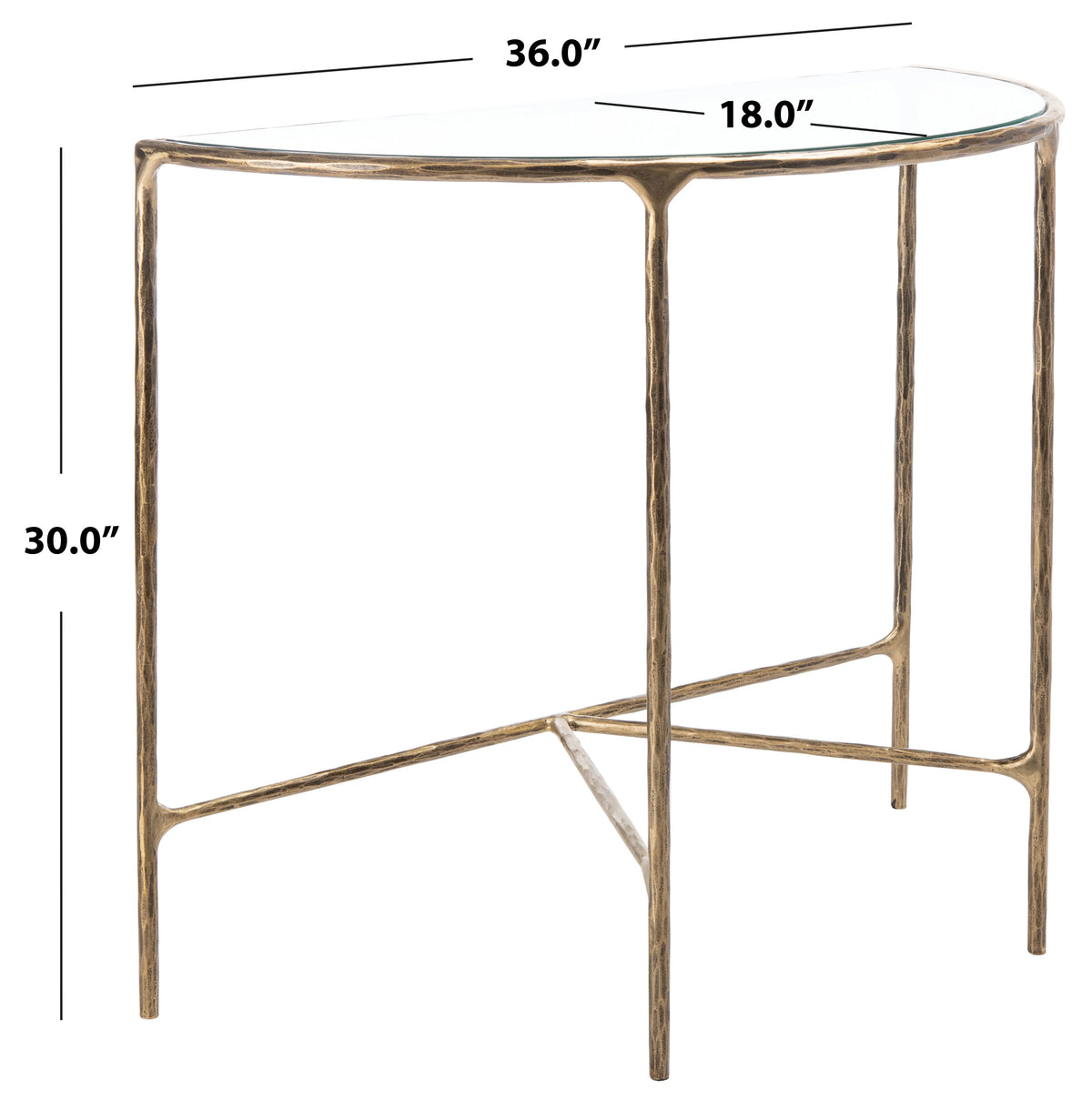 Brass Metal Console Table I520