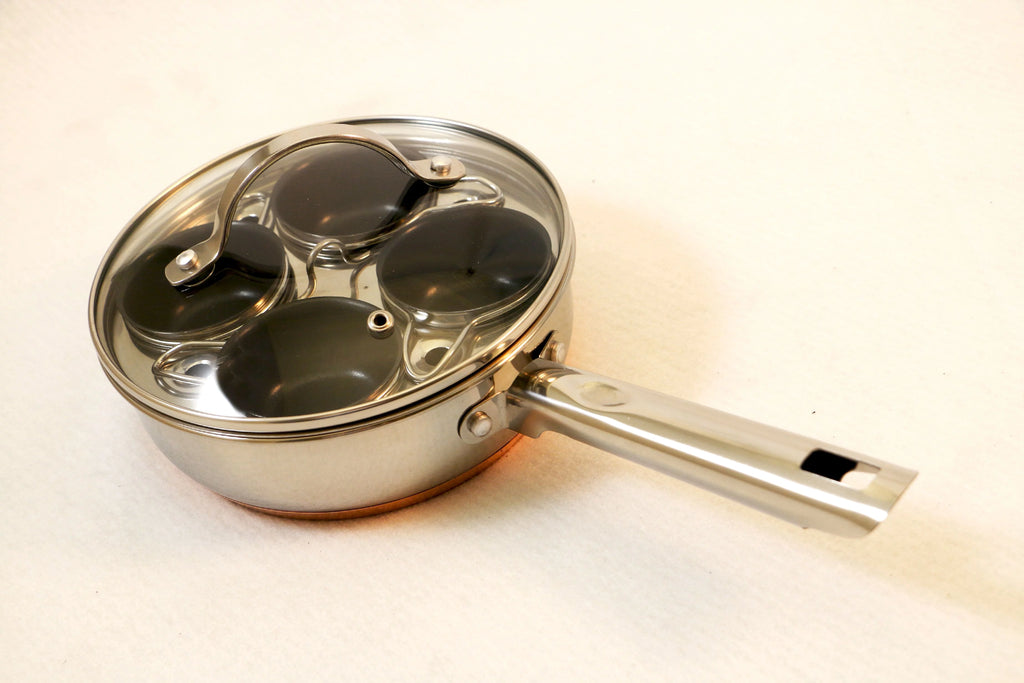 4 Cup Copper Nonstick Egg Poacher E8126