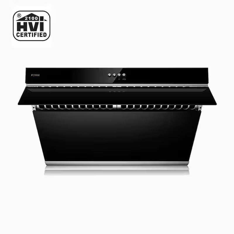 30 in. 850 CFM Under Cabinet or Wall Mount Range Hood with Push Button in Onyx Black I4936