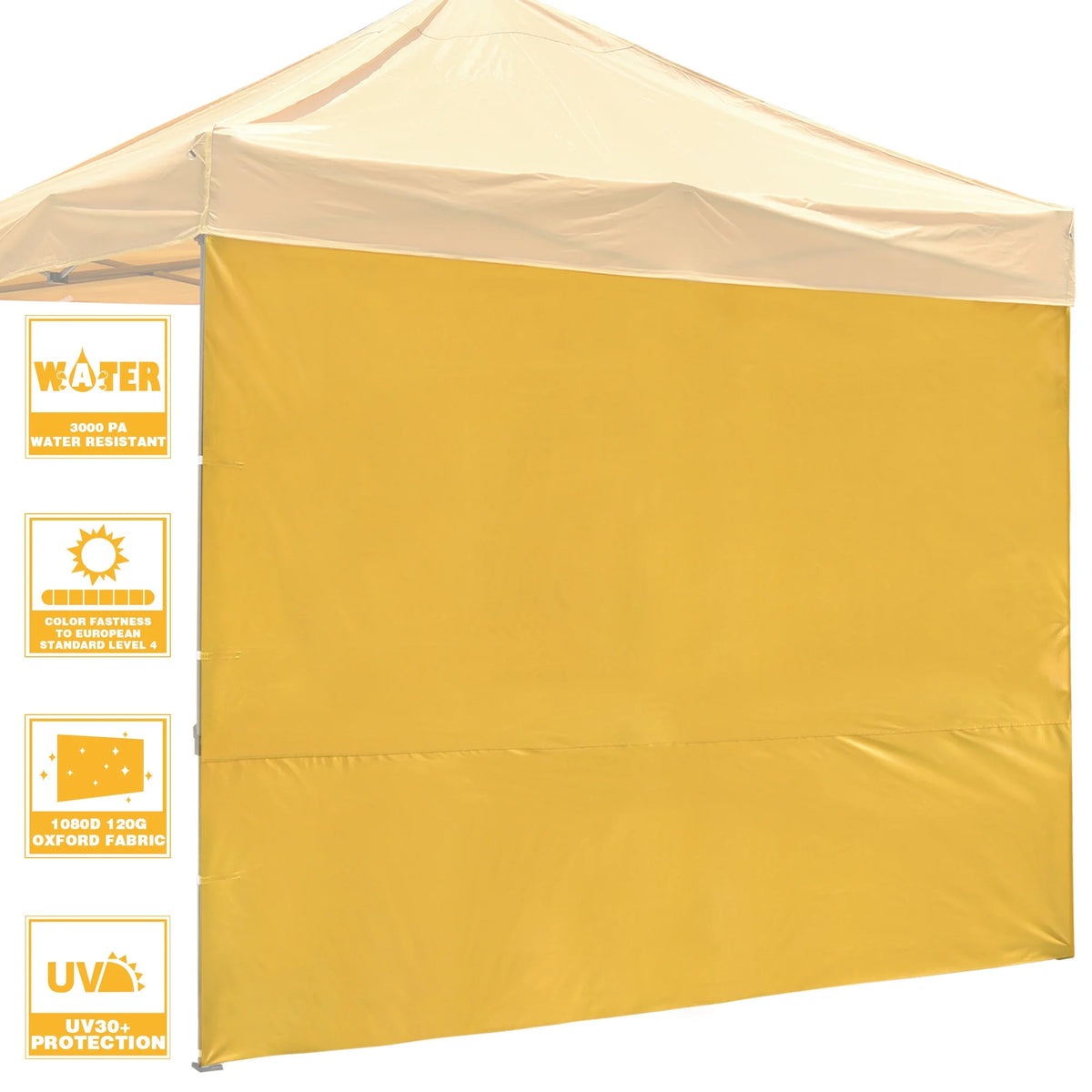 UV-Resistant Mineral Yellow Side Wall for EZ Canopy Gazebo G4773