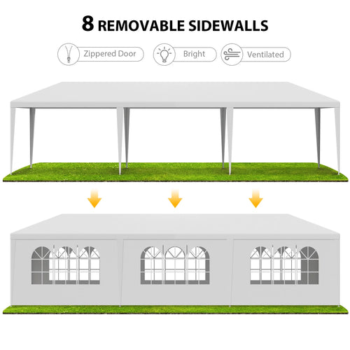 10'x30' White Outdoor Canopy Tent T884337