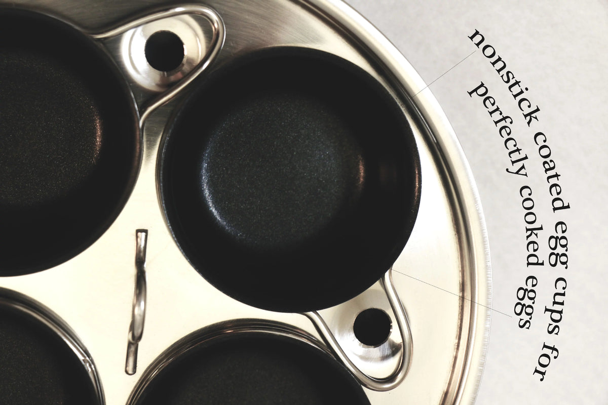 4 Cup Copper Nonstick Egg Poacher E8126