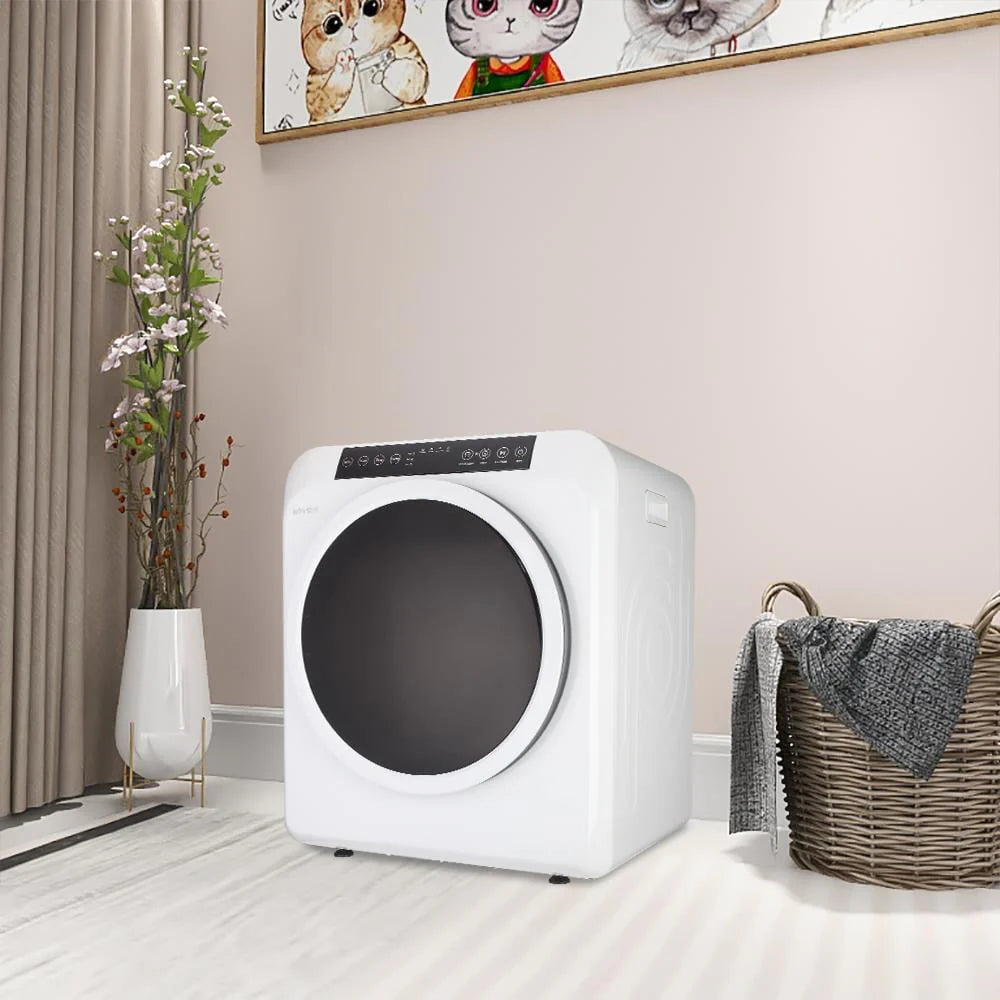 White Stainless Electric Dryer N235