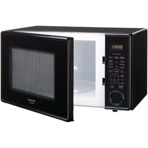 Black Mid-Size Microwave Y7451