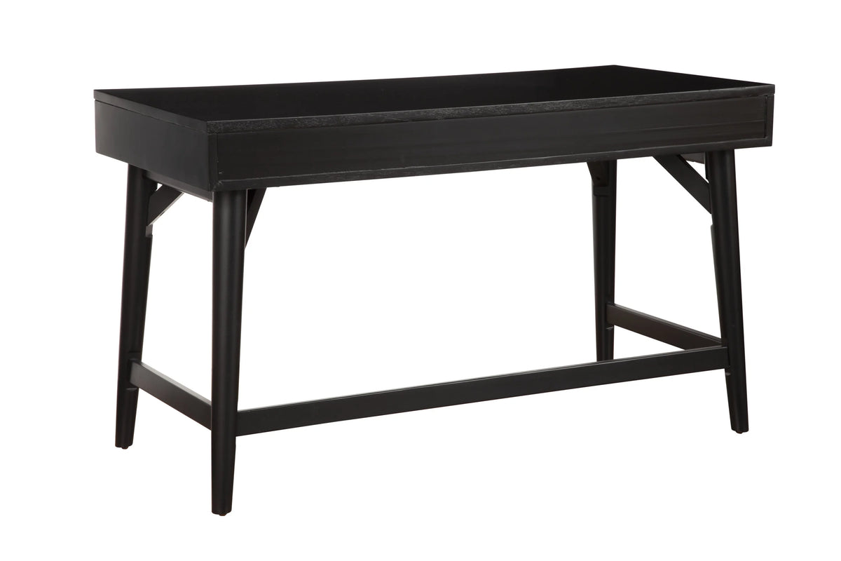 Black 3 Drawer Wood Desk N245649