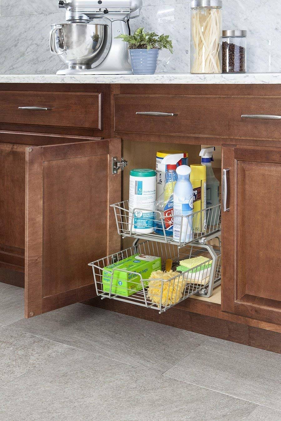 2 Tier 11-inch Wide Cabinet Organizer F39489