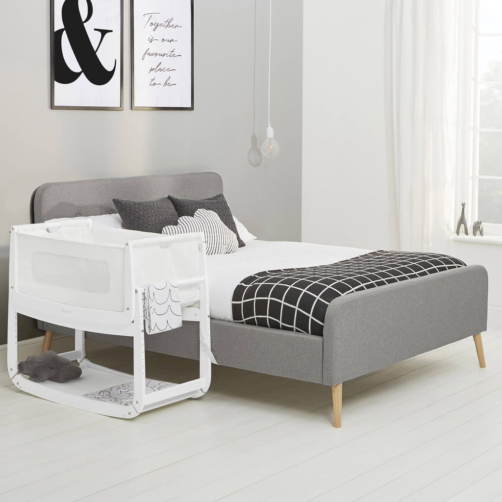 White Bedside Crib C38687