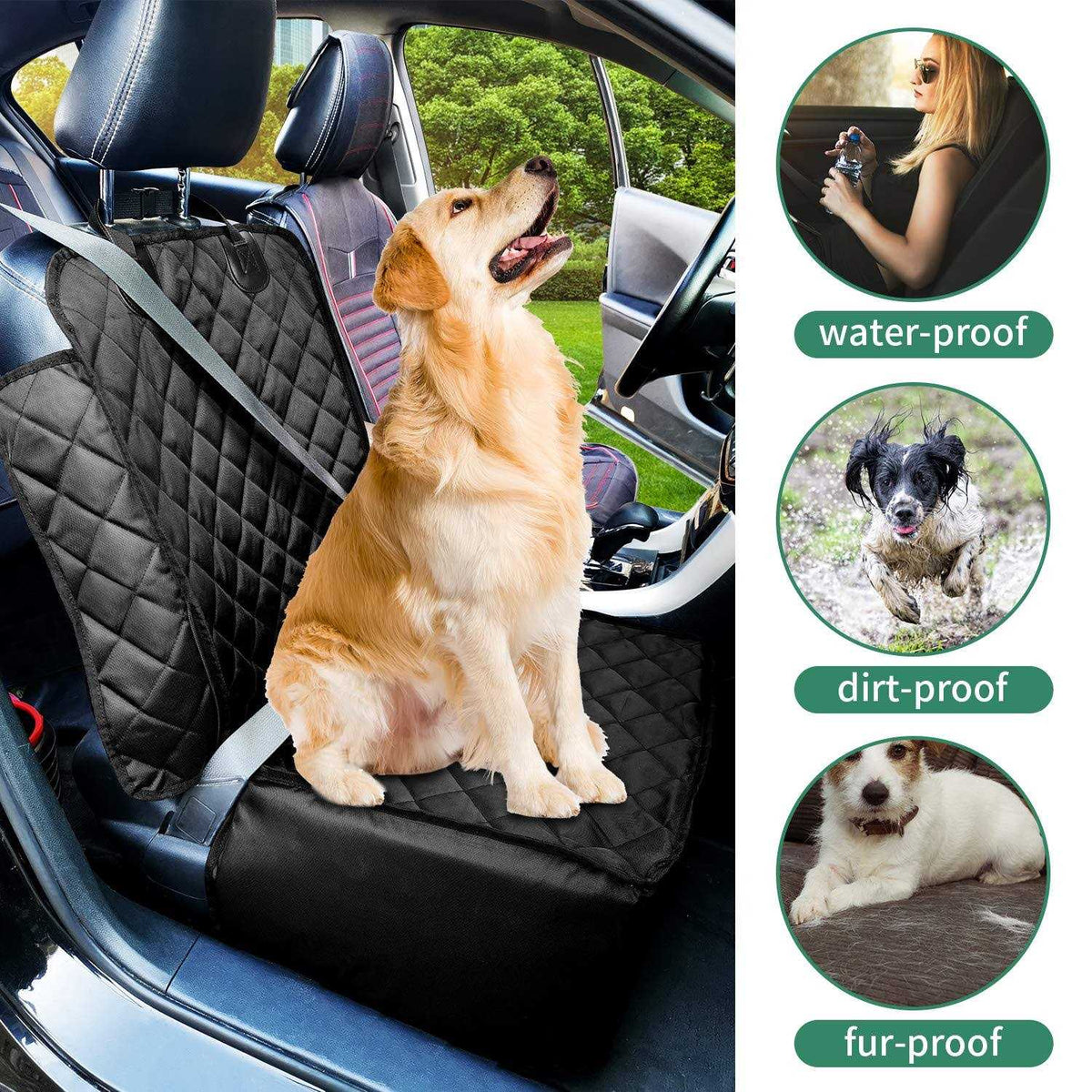 Pet Front Seat Cover Dog Booster Seat Waterproof 2 in 1 Y31014