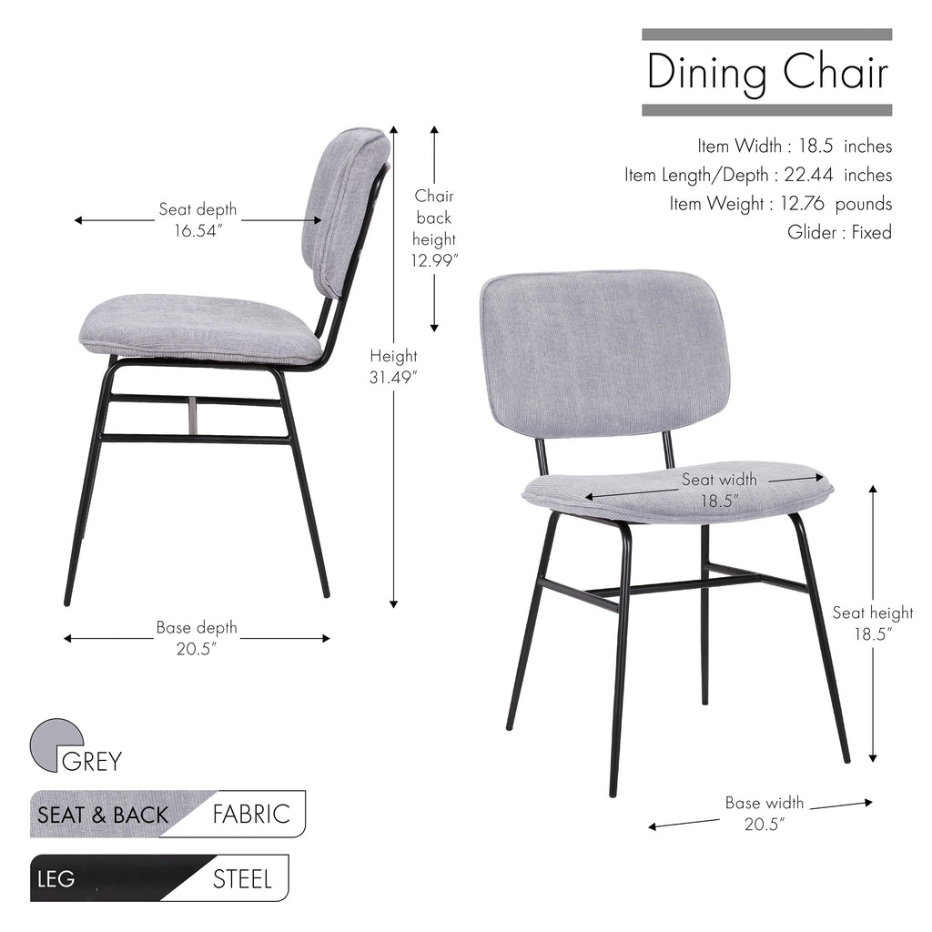 Set Of 2 Velvet Dining Chairs W30020