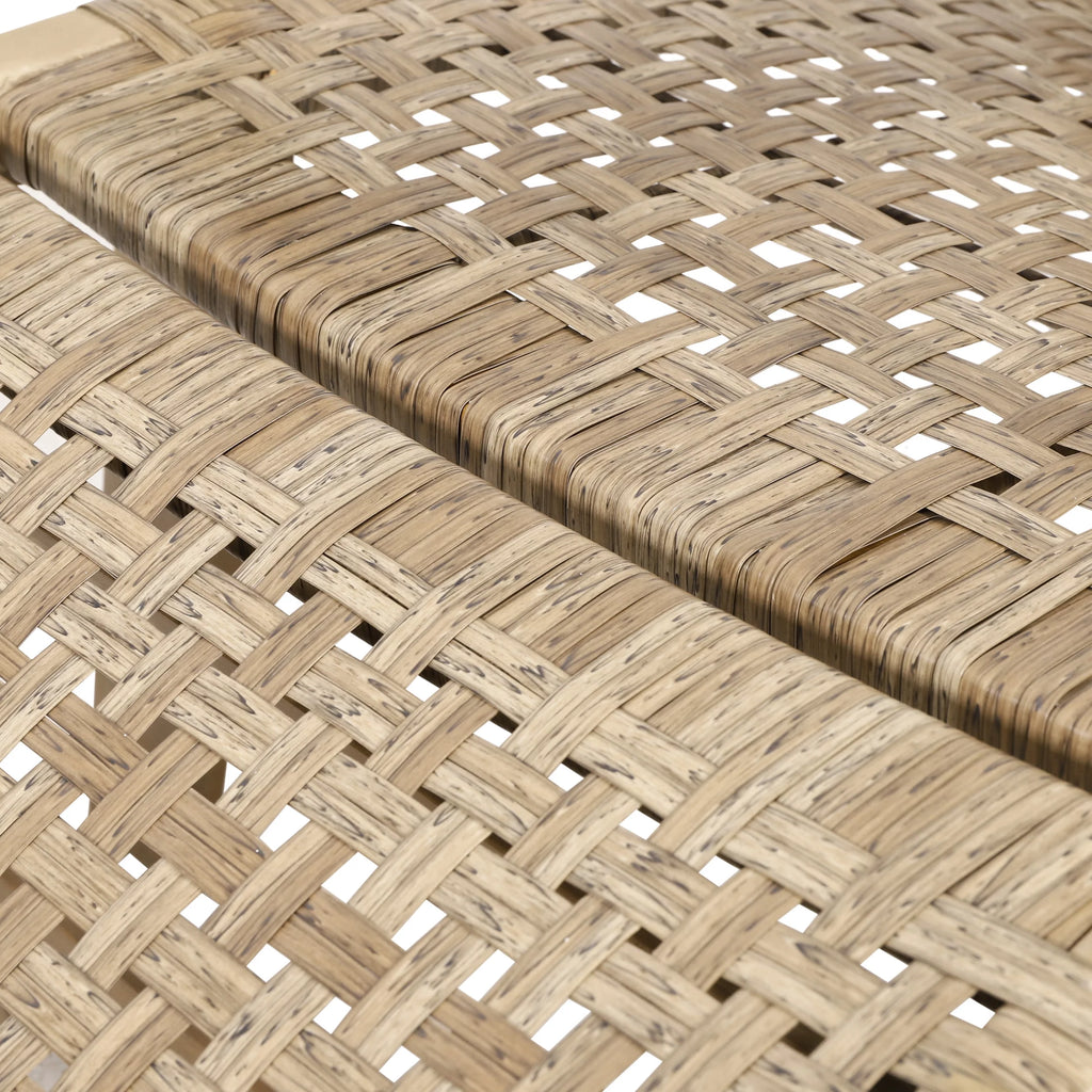Acacia Wood Outdoor Lounge Chair Set of 2 Light Brown P70174