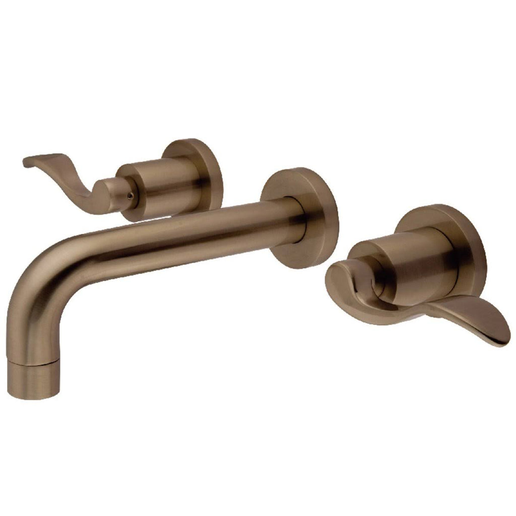 Polished Nickel Wall Mount Bathroom Faucet G654