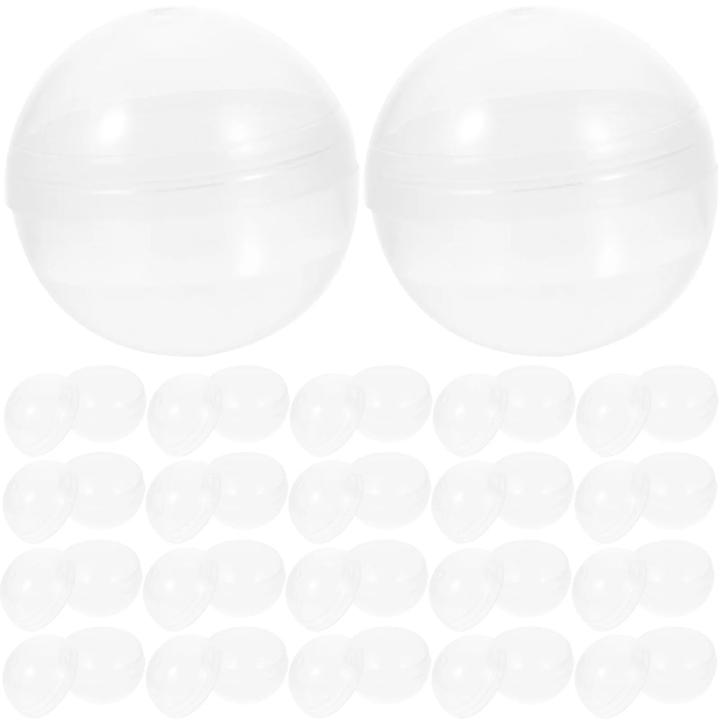 100pcs Clear Plastic Fillable Balls W706