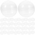 100pcs Clear Plastic Fillable Balls W706