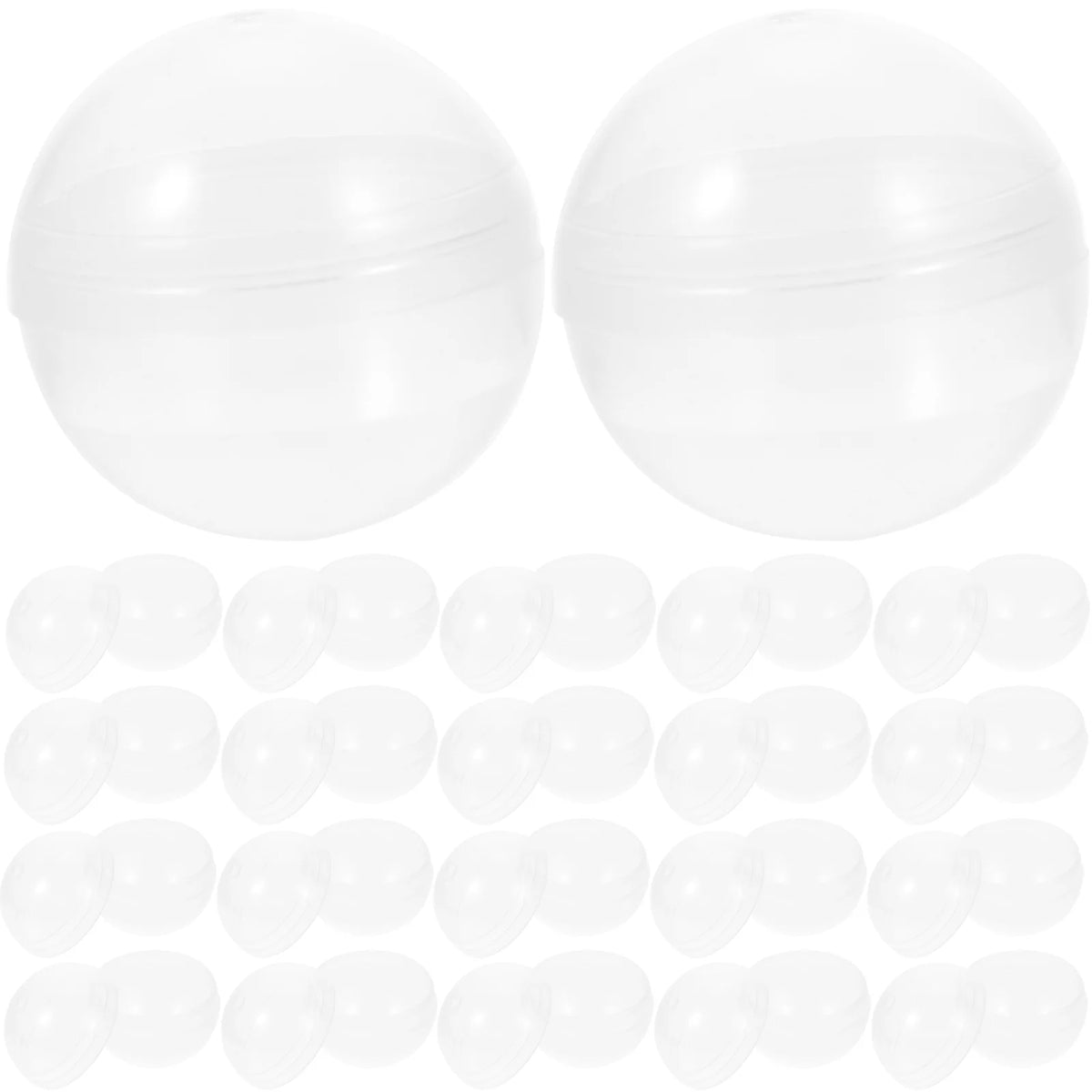 100pcs Clear Plastic Fillable Balls W706