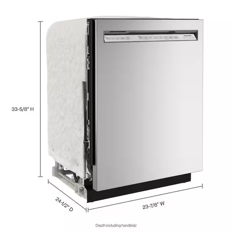 Stainless Steel Front Control Dishwasher with Stainless Steel Tub C372850