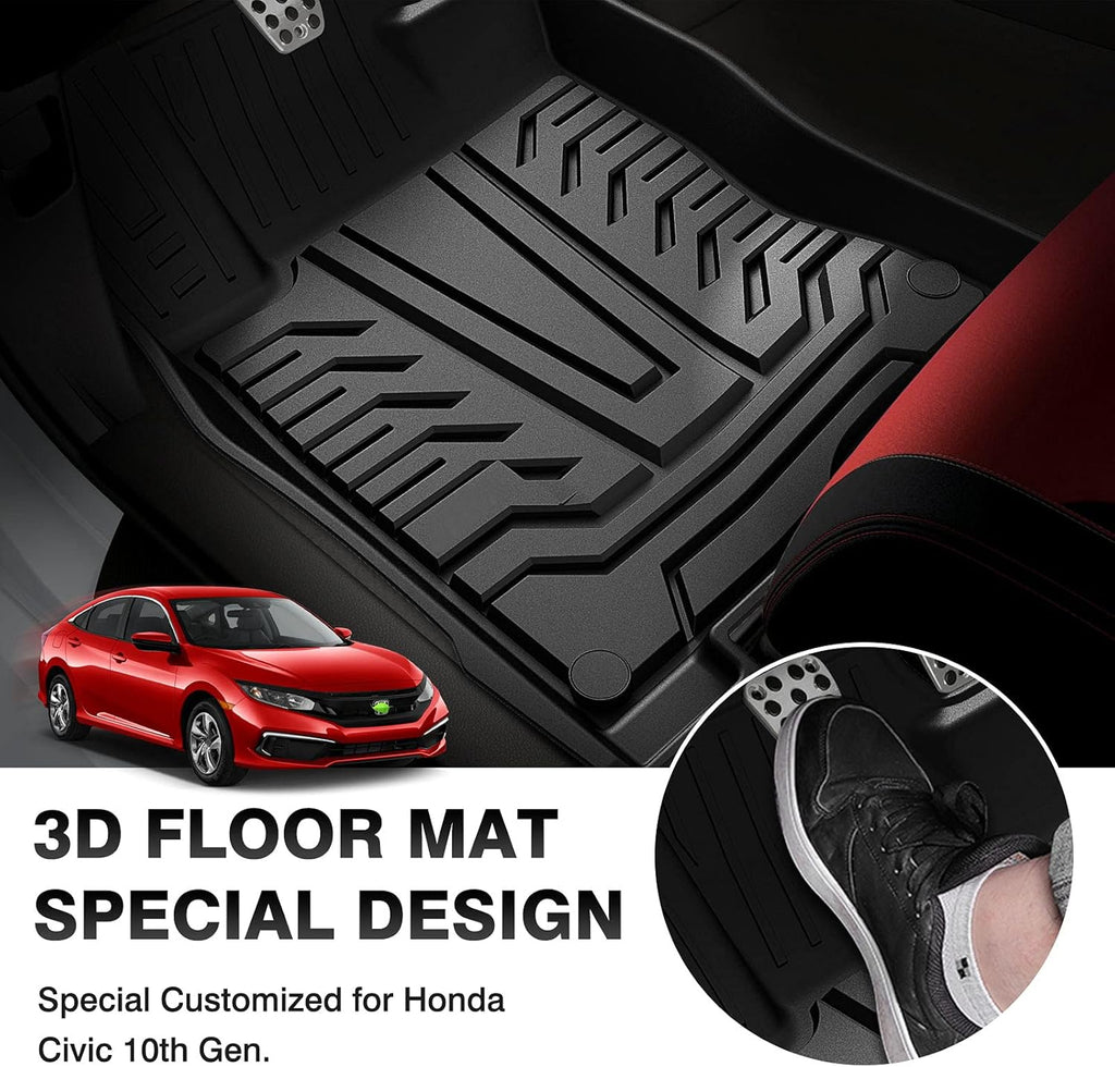 TPE Non-Slip Car Floor Mats Full Set A58619
