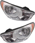 Headlight Driver and Passenger Side with Bulbs Z770