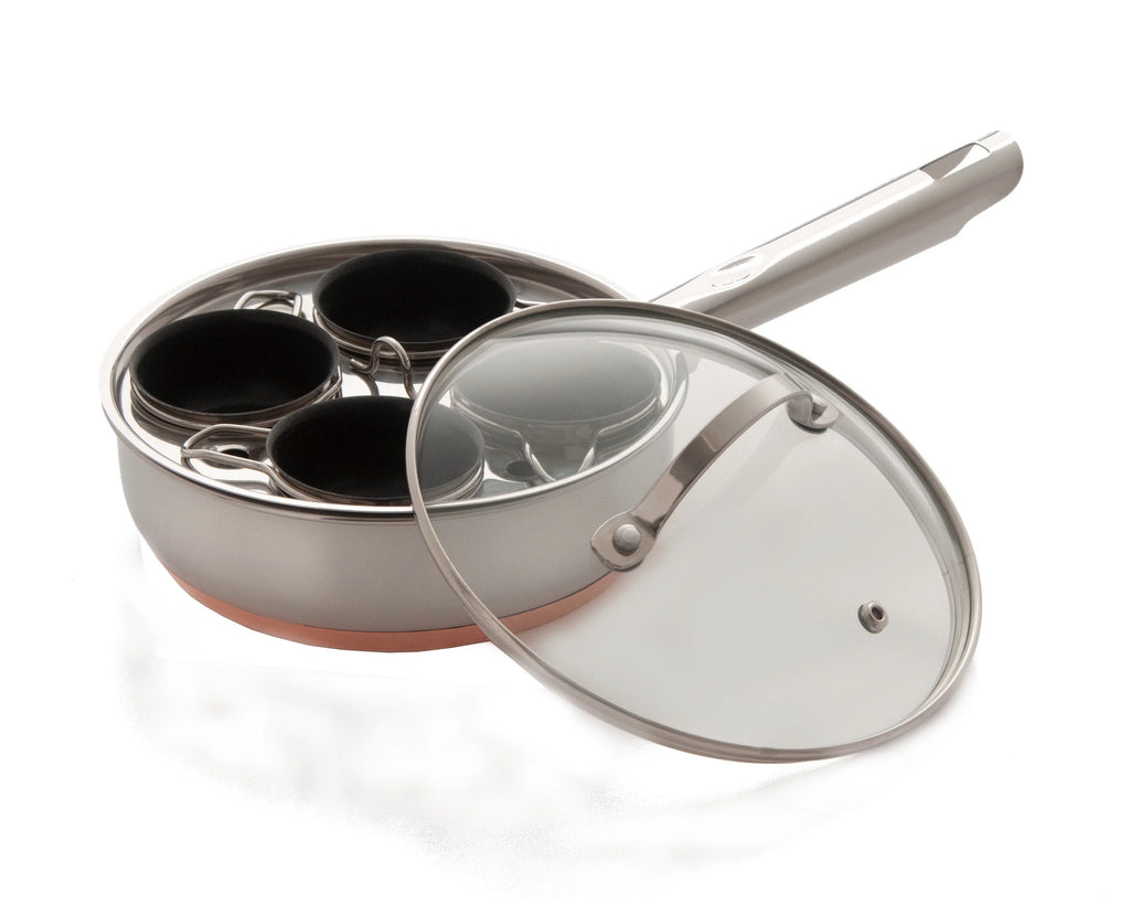 4 Cup Copper Nonstick Egg Poacher E8126