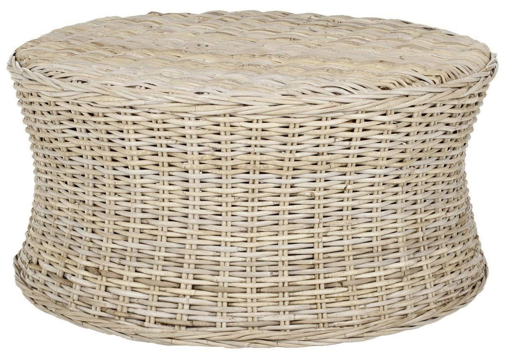 White Cocktail Ottoman U38210