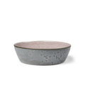 Stoneware Bowl Plate 18 cm Grey Light Pink X64445