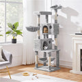 73''H Multilevel Cat Tree with 2 Condos & Scratching Posts U6460