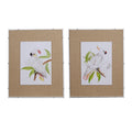 Watercolor Framed Wall Art 30" x 24" Brown and White 2ct M181