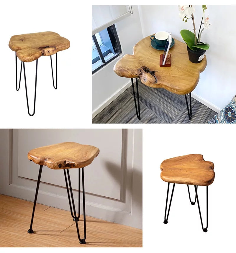 Natural Wood End Table O681