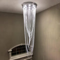 Modern Crystal Chandelier, H91'' High I460