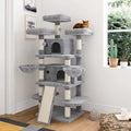 68 Inches Multi-Level Cat Tree with Cat Condo Plush Perches Sisal Scratching U42366