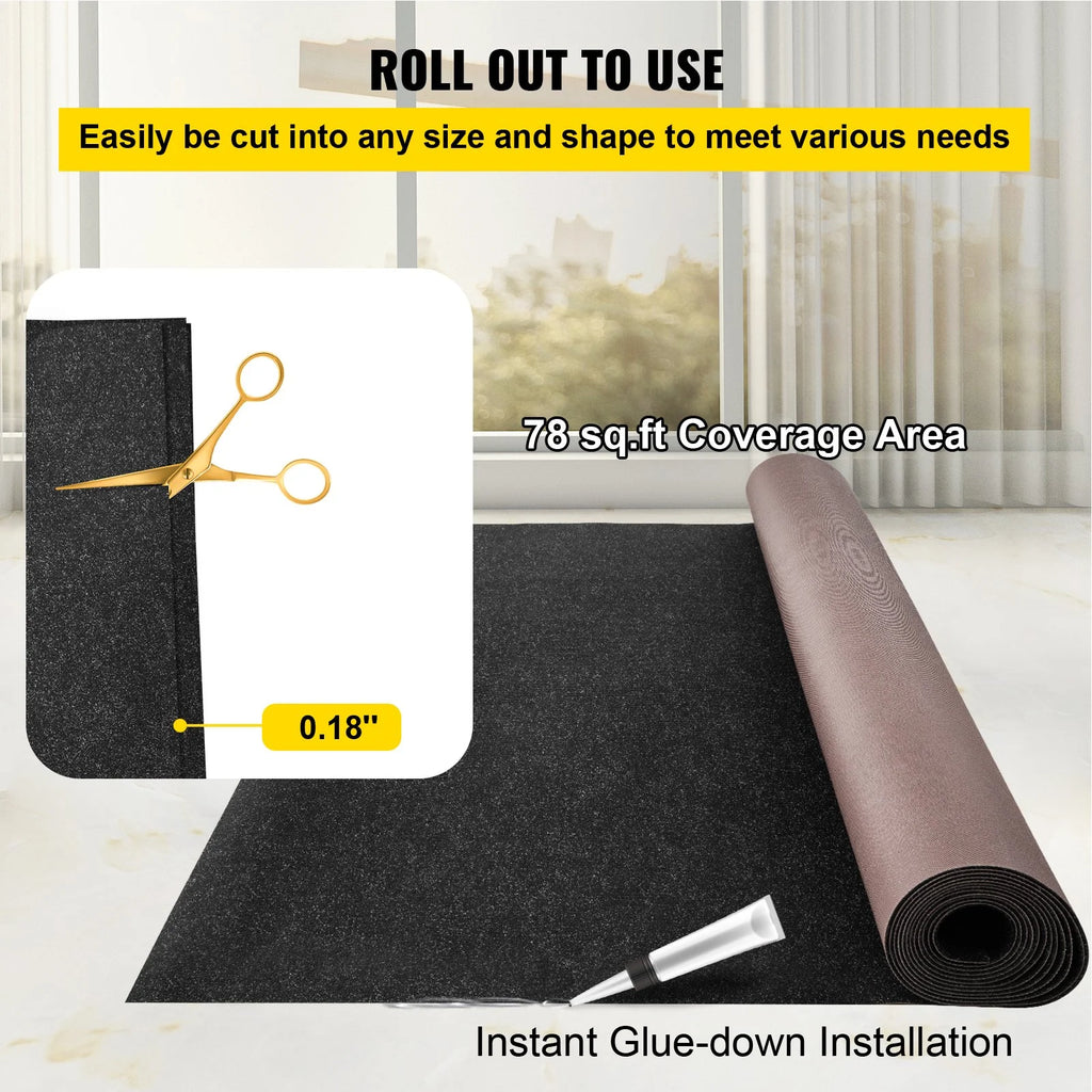 6 ft x 13.1 ft Marine Grade Waterproof Cuttable Carpet I841