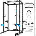 Power Cage with J-Hooks, Dip Handles, Landmine Attachment H6260
