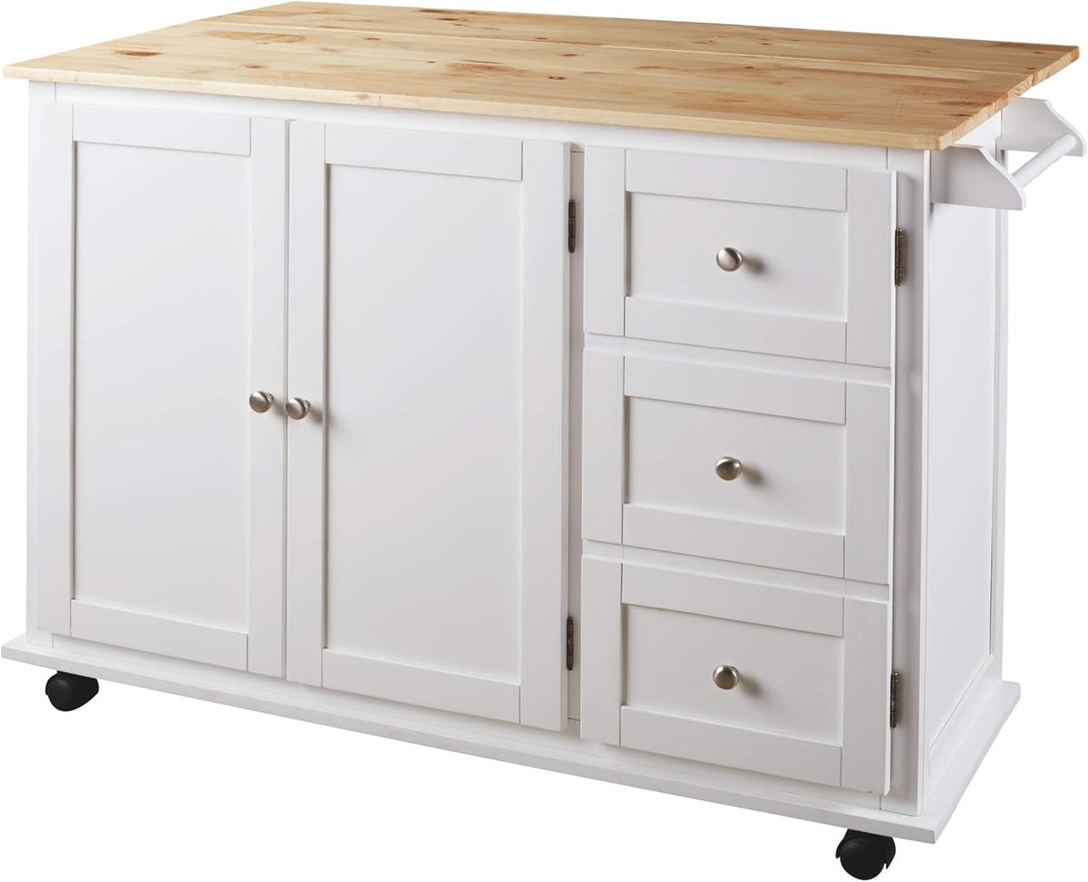 White Kitchen Bar Cart J37879