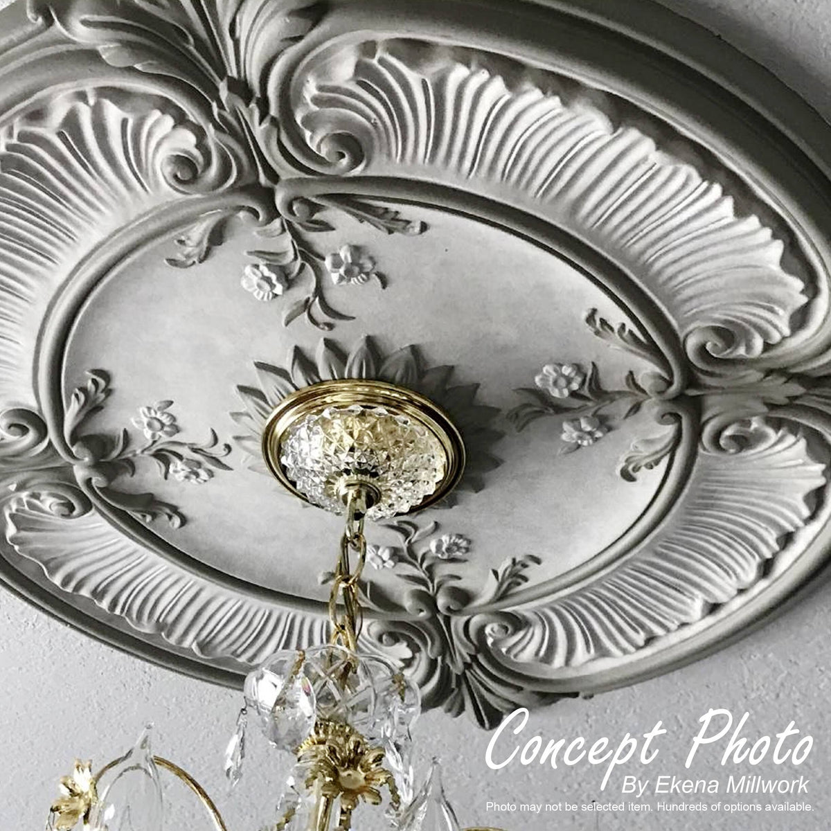 18 1/2x22OD x 3 7/8x22ID x 1x22P Ceiling Medallion H2100