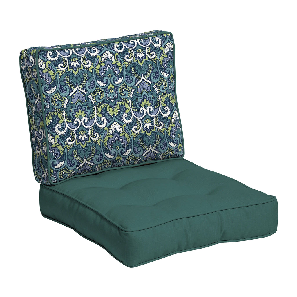 Reversible PolyFill Outdoor Deep Seating Cushion Set 24 x 24 E306755