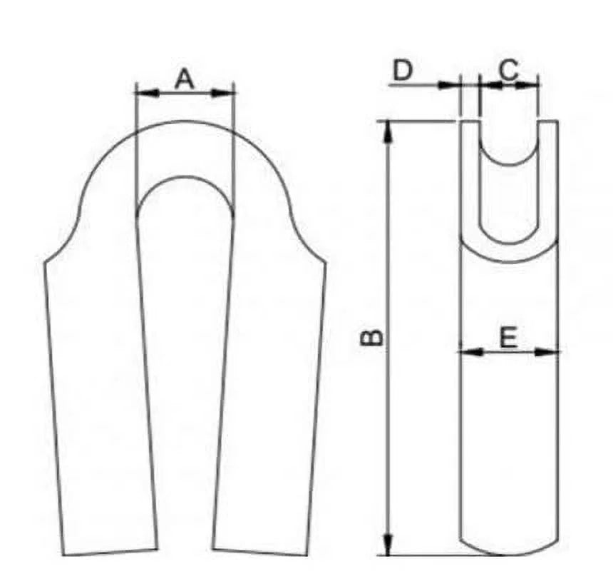 Wire Rope Tube Thimble 316 Stainless Steel 16mm 02-Pack S3268
