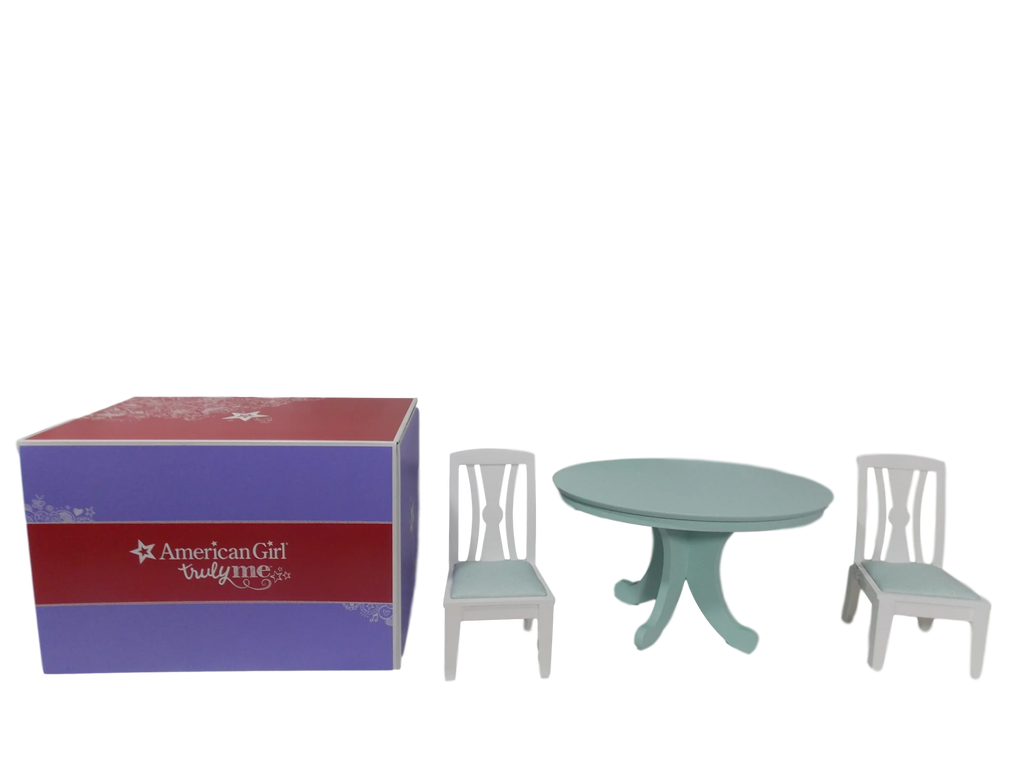 Dining Table & Chairs Set for 18 Inch Dolls Y557654