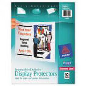 2Pc Top-Load Display Sheet Protectors, Letter, 10/Pack M618