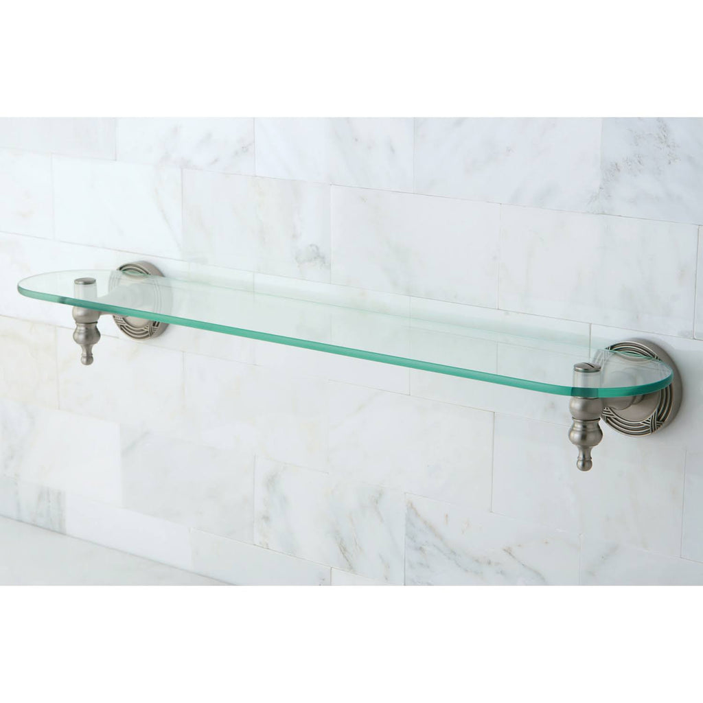 Satin Nickel Glass Shelf U884