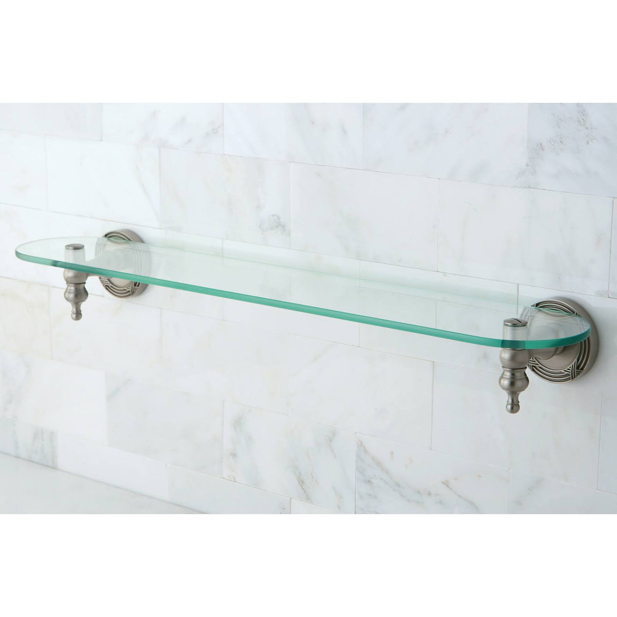 Satin Nickel Glass Shelf U884