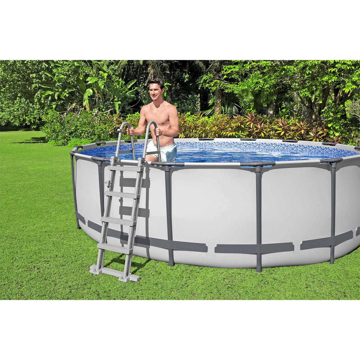 15' x 42 Round Above Ground Swimming Pool Set A385